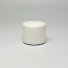 Cosmetic jar 15ml, double wall - white