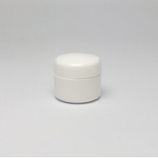 Cosmetic jar 5ml, double wall - white